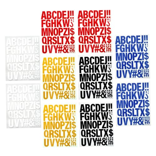 HOODANCOS 10 Stück Teiliges Bügelbild mit Kreativen Buchstaben Patches Vielseitig für Kleidung Taschen Hüte Hitzebeständig Farbiges Vinyl Alphabet für DIY Textilaufdruck HOODANCOS 10 Stück Teiliges Bügelbild mit Kreativen Buchstaben Patches Vielseitig für Kleidung Taschen Hüte Hitzebeständig Farbiges Vinyl Alphabet für DIY Textilaufdruck von HOODANCOS