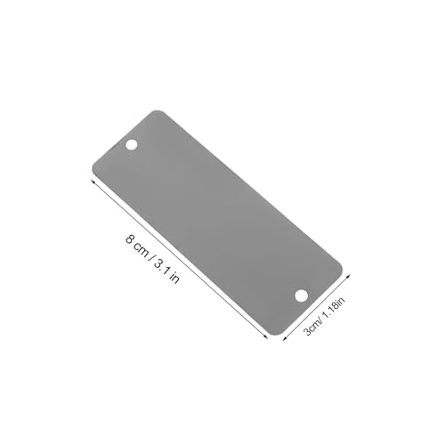 HOODANCOS 10 Stück Teiliges Edelstahl Gravur Blanko Schild mit Löchern Kratzfest Glatt Kanten Vielseitig für Industrie Gebäudebeschilderung DIY Namensschilder Metallgravur HOODANCOS 10 Stück Teiliges Edelstahl Gravur Blanko Schild mit Löchern Kratzfest Glatt Kanten Vielseitig für Industrie Gebäudebeschilderung DIY Namensschilder Metallgravur von HOODANCOS