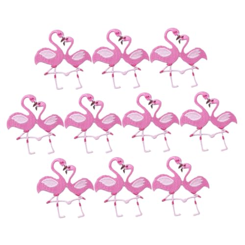 HOODANCOS 10 Stück Teiliges Flamingo Stickereipatches zum Aufbügeln oder Aufnähen für Kleidung Hüte und DIY Projekte Farbige Applikationen für Kreative Bastelarbeiten HOODANCOS 10 Stück Teiliges Flamingo Stickereipatches zum Aufbügeln oder Aufnähen für Kleidung Hüte und DIY Projekte Farbige Applikationen für Kreative Bastelarbeiten von HOODANCOS