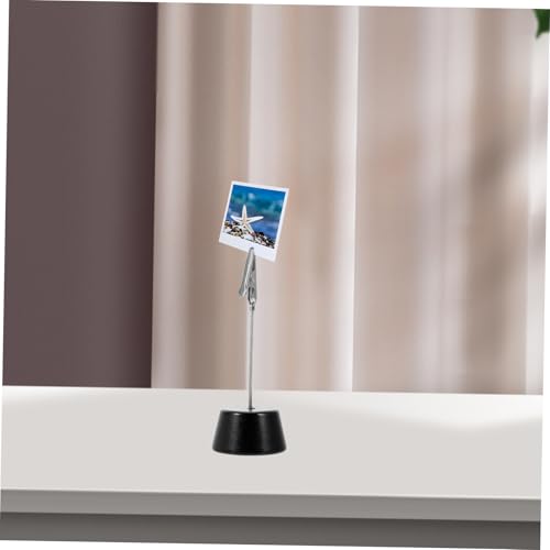 HOODANCOS 10 Stück Teiliges Holz memo clips mit Stabilem Metallclip Wiederverwendbare Fotohalter für Schreibtisch Langlebige Kartenhalter für Büro Notizen und Bilderdisplay von HOODANCOS