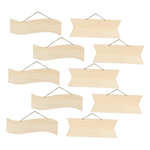 HOODANCOS 10 Stück Teiliges Holzschild für Diy Bastelprojekte Blanko Holzplaketten mit Aufhängeloch für Kreative Wanddekoration und Persönliche Gestaltung HOODANCOS 10 Stück Teiliges Holzschild für Diy Bastelprojekte Blanko Holzplaketten mit Aufhängeloch für Kreative Wanddekoration und Persönliche Gestaltung von HOODANCOS