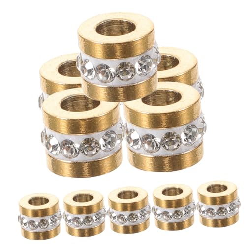 HOODANCOS 10 Stück Teiliges Kleine Spacer Beads mit Langlebige Schmuckperlen für DIY Armbandherstellung Kreative Retrofarbene Perlen Geeignet zum Basteln und Perlenweben HOODANCOS 10 Stück Teiliges Kleine Spacer Beads mit Langlebige Schmuckperlen für DIY Armbandherstellung Kreative Retrofarbene Perlen Geeignet zum Basteln und Perlenweben von HOODANCOS