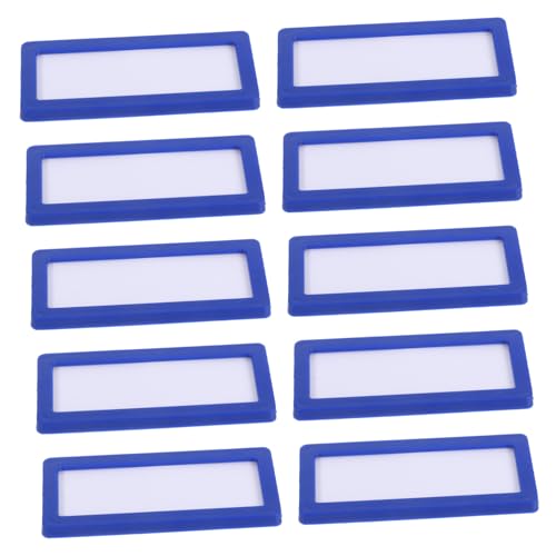 HOODANCOS 10 Stück Teiliges Magnetische Etikettenhalter aus Robustem Kunststoff und Weichem Magnetmaterial Haftend und Abnehmbar Beschriftbar für Büro Schule Regale Aktenschränke Blaue HOODANCOS 10 Stück Teiliges Magnetische Etikettenhalter aus Robustem Kunststoff und Weichem Magnetmaterial Haftend und Abnehmbar Beschriftbar für Büro Schule Regale Aktenschränke Blaue von HOODANCOS