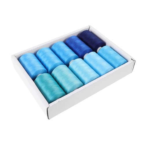 HOODANCOS 10 Stück Teiliges Nähgarn Yards pro Spule Bunte Polyesterfäden für Nähmaschine und Handnähen Vielseitig Einsetzbar für DIY Kleidung Quilten und Kreative Handarbeiten HOODANCOS 10 Stück Teiliges Nähgarn Yards pro Spule Bunte Polyesterfäden für Nähmaschine und Handnähen Vielseitig Einsetzbar für DIY Kleidung Quilten und Kreative Handarbeiten von HOODANCOS