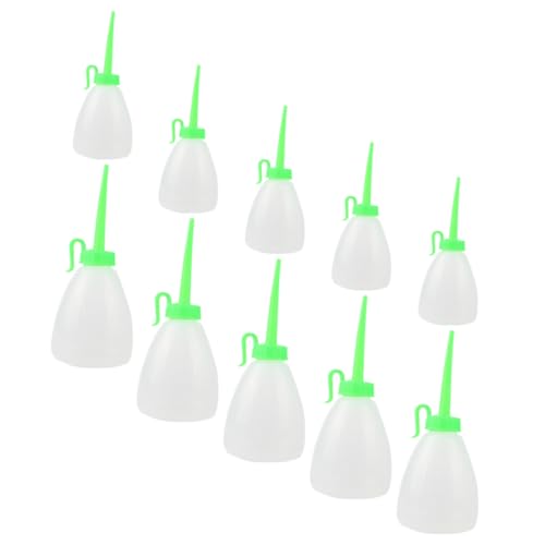 HOODANCOS 10 Stück Teiliges Nähmaschinen Ölflaschen Transparente Quetschflasche für Einsetzbar für Nähmaschinen Maschinenwartung und Mehr von HOODANCOS