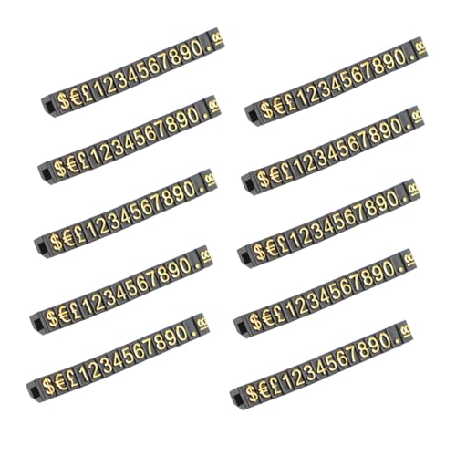 HOODANCOS 10 Stück Teiliges Preisschild Robustem Kunststoff mit Klaren Zahlen für Schmuck und Uhren Einfach Verstellbar Professionell Gestaltete Preisanzeige für Einkaufszentren und HOODANCOS 10 Stück Teiliges Preisschild Robustem Kunststoff mit Klaren Zahlen für Schmuck und Uhren Einfach Verstellbar Professionell Gestaltete Preisanzeige für Einkaufszentren und von HOODANCOS