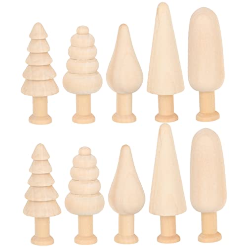 HOODANCOS 10 Stück Teiliges Set Unbemalte Holzminiaturbäume Baumspielzeug für DIY Dekoration und Bastelprojekte Leicht und Sicher für Kinderhände HOODANCOS 10 Stück Teiliges Set Unbemalte Holzminiaturbäume Baumspielzeug für DIY Dekoration und Bastelprojekte Leicht und Sicher für Kinderhände von HOODANCOS