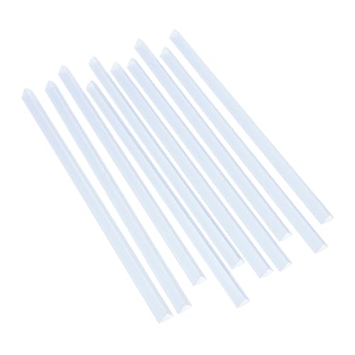 HOODANCOS 10 Stück Transparent Pull Rod Clip gebunden bindende Lieferungen Diaordner für Bücher Griff Wirbelsäule Folienordner Bindestäbe Dateischiebeclip Büroklammern Buchbindungsclip Abs von HOODANCOS