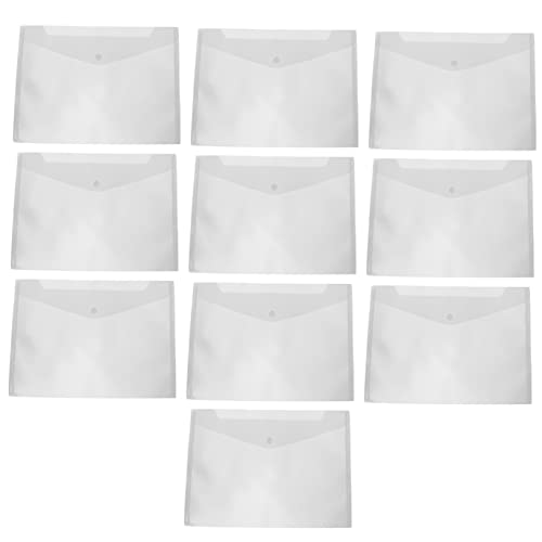 HOODANCOS 10 Stück Transparente Dokumententaschen Multifunktional Leicht Robustes Material für Sichere Aufbewahrung von Unterlagen und Büromaterialien HOODANCOS 10 Stück Transparente Dokumententaschen Multifunktional Leicht Robustes Material für Sichere Aufbewahrung von Unterlagen und Büromaterialien von HOODANCOS