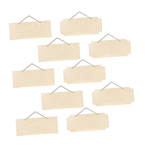 HOODANCOS 10 Stück Unbehandelte Hängende Holzschilder für Diy Bastelprojekte Blanko Holzplaketten für Dekoration zu Hause Hochzeiten und Mehr HOODANCOS 10 Stück Unbehandelte Hängende Holzschilder für Diy Bastelprojekte Blanko Holzplaketten für Dekoration zu Hause Hochzeiten und Mehr von HOODANCOS