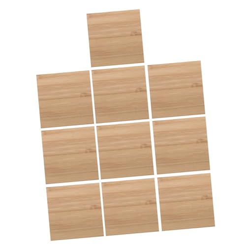 HOODANCOS 10 Stück Unfertige Bambusplatten für DIY Bastelprojekte Leere Quadratische Holzscheiben zum Bemalen Schnitzen und Gestalten von Individuellen Etiketten HOODANCOS 10 Stück Unfertige Bambusplatten für DIY Bastelprojekte Leere Quadratische Holzscheiben zum Bemalen Schnitzen und Gestalten von Individuellen Etiketten von HOODANCOS