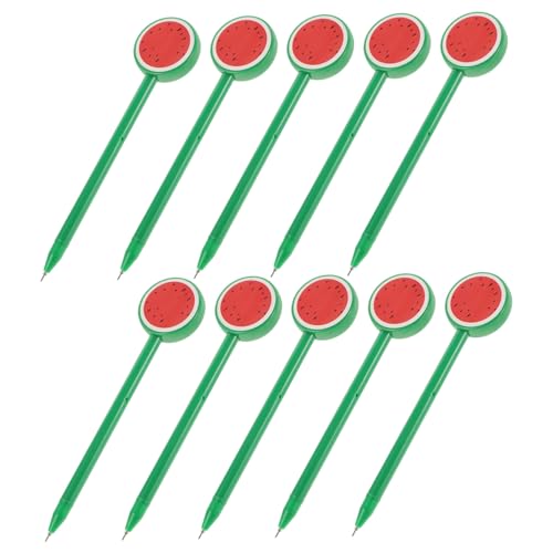 HOODANCOS 10 Stück Wassermelonen-gelstift Bausatz Filzstifte Flair-stifte Kugelschreiber Fruchtstifte Stifte Süß Farbstift Löschbare Stifte Lustige Stifte Der Neuheit Zappeln Plastik Green HOODANCOS 10 Stück Wassermelonen-gelstift Bausatz Filzstifte Flair-stifte Kugelschreiber Fruchtstifte Stifte Süß Farbstift Löschbare Stifte Lustige Stifte Der Neuheit Zappeln Plastik Green von HOODANCOS
