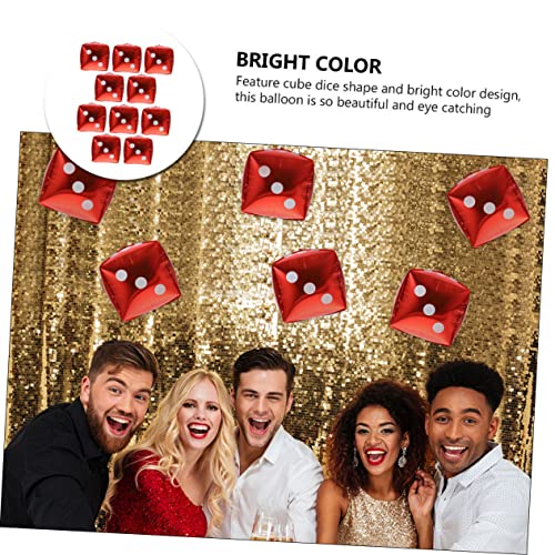 HOODANCOS 10 Stück Würfel Luftballons Foil Würfel Partydekoration Thema für Geburtstagsdeko und Themenpartys HOODANCOS 10 Stück Würfel Luftballons Foil Würfel Partydekoration Thema für Geburtstagsdeko und Themenpartys von HOODANCOS