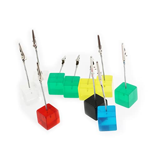 HOODANCOS 10 Stück Würfelförmige Memo Clips aus Harz mit Flexibler Drahtkabelhalterung Bunte Foto und Notizenhalter für Schreibtischdekoration im Home Office Zufällige Farbe Zufällige Farbe HOODANCOS 10 Stück Würfelförmige Memo Clips aus Harz mit Flexibler Drahtkabelhalterung Bunte Foto und Notizenhalter für Schreibtischdekoration im Home Office Zufällige Farbe Zufällige Farbe von HOODANCOS