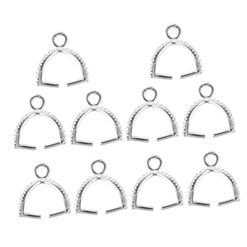 HOODANCOS 10 Stück gegossener Kupferschmuck schmuckverbinder schmuckwerkzeuge charms anhänger Kaution verbindet Charme Halskettenanschluss Kleiderbügelglieder, Bügelperlen Silver HOODANCOS 10 Stück gegossener Kupferschmuck schmuckverbinder schmuckwerkzeuge charms anhänger Kaution verbindet Charme Halskettenanschluss Kleiderbügelglieder, Bügelperlen Silver von HOODANCOS