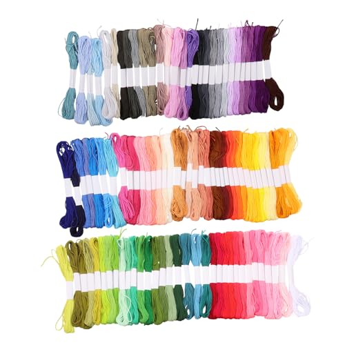 HOODANCOS 100 Stickgarn Stickfaden Gewachster Faden Strang Quilts Nähgarn Kreuzen Nähfaden -kit Faden Zum Nähen Kreuzstichfaden Nähzubehör Erwachsene Fäden Stickerei Stränge Baumwollfaden HOODANCOS 100 Stickgarn Stickfaden Gewachster Faden Strang Quilts Nähgarn Kreuzen Nähfaden -kit Faden Zum Nähen Kreuzstichfaden Nähzubehör Erwachsene Fäden Stickerei Stränge Baumwollfaden von HOODANCOS