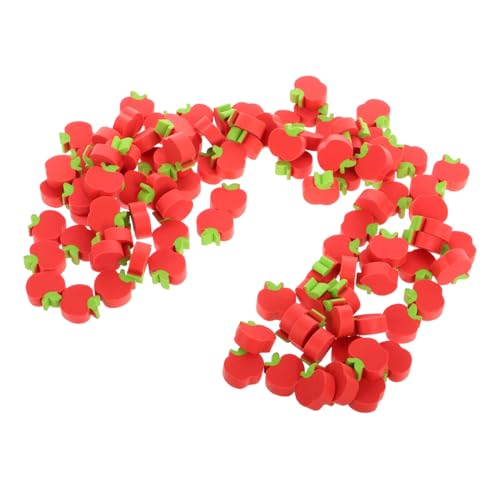 HOODANCOS 100 Stück Apfel-radiergummi Mini-radiergummis Für Den Schulanfang Kind Rosa Winzig Whiteboard-radierer Klein Karikatur Gummiartig Mini-cartoon-radierer Rot HOODANCOS 100 Stück Apfel-radiergummi Mini-radiergummis Für Den Schulanfang Kind Rosa Winzig Whiteboard-radierer Klein Karikatur Gummiartig Mini-cartoon-radierer Rot von HOODANCOS