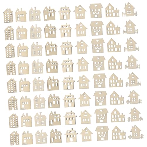 HOODANCOS 100 Stück Blanko Holzscheiben für DIY Handbemalte Spielzeuge Kreative Bastelideen für Eltern Junge Mädchen Aktivitäten für Persönliche und Dekorationen von HOODANCOS