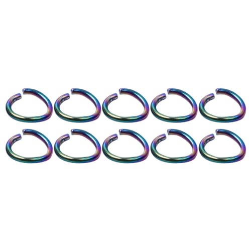 HOODANCOS 100 Stück Bunte O Ringe Mehrzweck Schmuckherstellung für DIY Projekte Langlebige Verbindungselemente für Basteln von HOODANCOS
