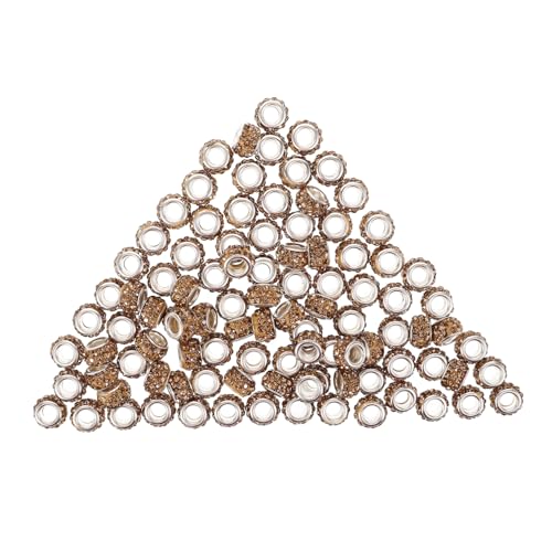 HOODANCOS 100 Stück Diamantkugel -Perlenzubehör Spacer Und winzig Wohnung klein facettiert schmuck Armbandperlen Perlen zum Basteln Armband lose Perlen DIY-Perlen Polymer-Ton von HOODANCOS