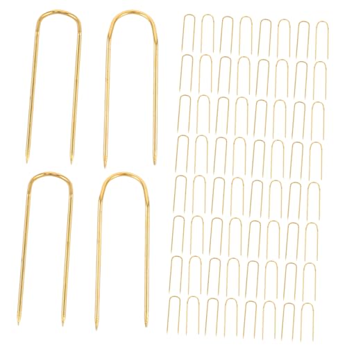 HOODANCOS 100 Stück Doppelseitige U-förmige Stecknadeln Zum Nähen, Quilten, Gerade Blockiernadeln Zum Basteln Von Stoffen, Basteln, DIY-schmuckdisplays, Kränzen, Pflanzen, Golden HOODANCOS 100 Stück Doppelseitige U-förmige Stecknadeln Zum Nähen, Quilten, Gerade Blockiernadeln Zum Basteln Von Stoffen, Basteln, DIY-schmuckdisplays, Kränzen, Pflanzen, Golden von HOODANCOS