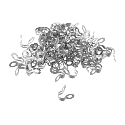 HOODANCOS 100 Stück Doppelte Ring Verbindungselemente Kugelkette Stecker für Ballketten für Schmuckherstellung und Deckenventilator Zugschlaufen HOODANCOS 100 Stück Doppelte Ring Verbindungselemente Kugelkette Stecker für Ballketten für Schmuckherstellung und Deckenventilator Zugschlaufen von HOODANCOS