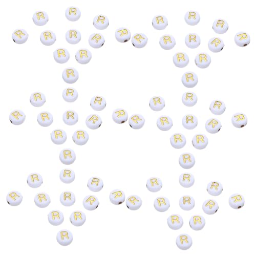 HOODANCOS 100 Stück Flache Buchstabenperlen Weiß Gold Einzelne Alphabet Spacer Perlen aus Acryl für DIY Schmuckherstellung Armbänder Schlüsselanhänger Halsketten Kreative Bastelprojekte HOODANCOS 100 Stück Flache Buchstabenperlen Weiß Gold Einzelne Alphabet Spacer Perlen aus Acryl für DIY Schmuckherstellung Armbänder Schlüsselanhänger Halsketten Kreative Bastelprojekte von HOODANCOS