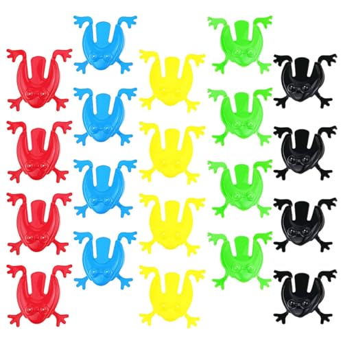 HOODANCOS 100 Stück Froschspielzeug aus Kunststoff Bunte Springende Frösche Lernspielzeug für Partys Mitgebsel und Geschenkideen HOODANCOS 100 Stück Froschspielzeug aus Kunststoff Bunte Springende Frösche Lernspielzeug für Partys Mitgebsel und Geschenkideen von HOODANCOS