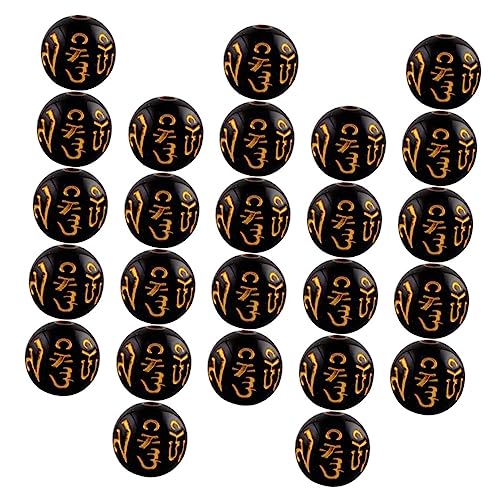 HOODANCOS 100 Stück Gebetsperlen buddhistische lose Perlen Armbänder machen Perlen Schmuckherstellung finden Lose Perlen im buddhistischen Design Bastelperlen selber machen Acryl Schwarz HOODANCOS 100 Stück Gebetsperlen buddhistische lose Perlen Armbänder machen Perlen Schmuckherstellung finden Lose Perlen im buddhistischen Design Bastelperlen selber machen Acryl Schwarz von HOODANCOS