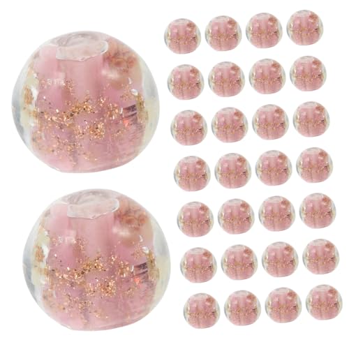 HOODANCOS 100 Stück Glasperlen Luminous Schmuckperlen Runde Leuchtende DIY Perlen für Armbänder Basteln und Dekoration von HOODANCOS