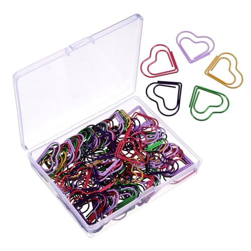 HOODANCOS 100 Stück Herz Lesezeichen klein Datei Schlüssel Farbe Form Mini-Büroklammern lustige Papierclips Bürozubehör Büroklammern fürs Büro dekorative Büroklammern Eisen HOODANCOS 100 Stück Herz Lesezeichen klein Datei Schlüssel Farbe Form Mini-Büroklammern lustige Papierclips Bürozubehör Büroklammern fürs Büro dekorative Büroklammern Eisen von HOODANCOS