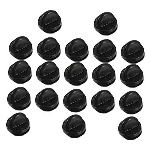 HOODANCOS 100 Stück Kunststoff Pin Rückseiten für Anstecker Broschen und Abzeichen für Anstecknadeln Namensschilder und Krawattennadeln Sicherer Halt und Einfach zu Handhaben von HOODANCOS