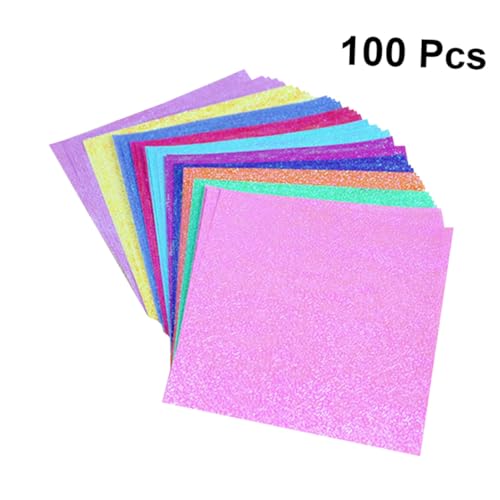 HOODANCOS 100 Stück Schimmerndes Faltpapier Buntes Bastelpapier DIY Origami papier Stabile Handgemachte Glitzer papiere für Scrapbooking Grußkarten Bastelprojekte Zufällige Zufällige Farbe HOODANCOS 100 Stück Schimmerndes Faltpapier Buntes Bastelpapier DIY Origami papier Stabile Handgemachte Glitzer papiere für Scrapbooking Grußkarten Bastelprojekte Zufällige Zufällige Farbe von HOODANCOS