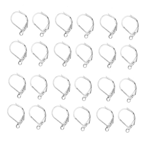 HOODANCOS 100 Stück Schmuckzubehör Lünetten Schmuck machen Reifen Creolen für Damen Ergebnisse Ohrring französischer Haken Ohrringe Teil Ohrring-Kreis-Charms Kupfer Silver HOODANCOS 100 Stück Schmuckzubehör Lünetten Schmuck machen Reifen Creolen für Damen Ergebnisse Ohrring französischer Haken Ohrringe Teil Ohrring-Kreis-Charms Kupfer Silver von HOODANCOS