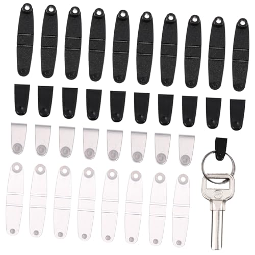 HOODANCOS 100 Stück Teiliges Kunststoff Schlüsselanhänger Clips Transparent und Schwarz Stabile Faltbare Kunststoff Clips für Ausweishalter Schlüsselbänder und Bastelbedarf Leicht Langlebig HOODANCOS 100 Stück Teiliges Kunststoff Schlüsselanhänger Clips Transparent und Schwarz Stabile Faltbare Kunststoff Clips für Ausweishalter Schlüsselbänder und Bastelbedarf Leicht Langlebig von HOODANCOS