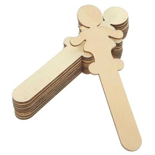 HOODANCOS 100 Stück Unbehandelte Holzscheiben für Diy Bastelmaterialien für Kreative Holzfiguren Malen und Dekorieren für Bastelprojekte von HOODANCOS