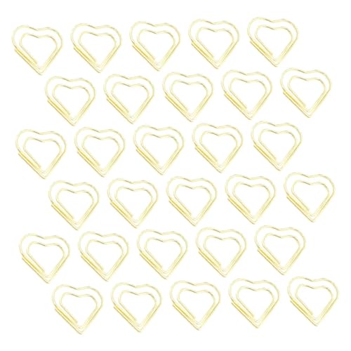 HOODANCOS 100 Stück herzförmige Büroklammer dokumentieren Papier Clips Dekorativer Notizclip süße Büroklammern Lesezeichen Büroklammer Büroklammer-Memo Rostfreier Stahl Golden HOODANCOS 100 Stück herzförmige Büroklammer dokumentieren Papier Clips Dekorativer Notizclip süße Büroklammern Lesezeichen Büroklammer Büroklammer-Memo Rostfreier Stahl Golden von HOODANCOS