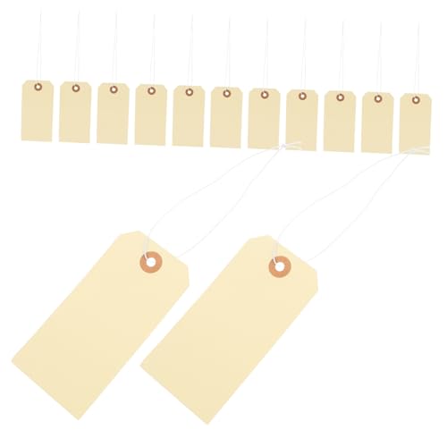 HOODANCOS 100 Stück leeres Etikett Schmucketiketten Tags mit Draht leere Verkaufsetiketten Leerzeichen Preisanhänger Preisschilder Preisetikett Tag Preisschild für Kleidung Papier Yellow HOODANCOS 100 Stück leeres Etikett Schmucketiketten Tags mit Draht leere Verkaufsetiketten Leerzeichen Preisanhänger Preisschilder Preisetikett Tag Preisschild für Kleidung Papier Yellow von HOODANCOS