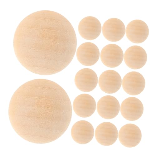 HOODANCOS 100 Stück lose Perlen für Schmuck Basteln natürlich Dekoration groß Handwerk holzperlen selber machen halbe Perlen Charms-Perlen Halbperlen-Anhänger hölzern Beige HOODANCOS 100 Stück lose Perlen für Schmuck Basteln natürlich Dekoration groß Handwerk holzperlen selber machen halbe Perlen Charms-Perlen Halbperlen-Anhänger hölzern Beige von HOODANCOS
