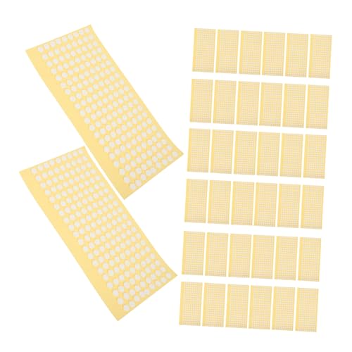 HOODANCOS 1000 Stück Punktpaste Klebrige Runde Punkte Beidseitig Montagebandaufkleber Einseitig Doppelseitige Klebepunkte Stichworte Klebeband Dot -aufkleber Acryl Weiß von HOODANCOS