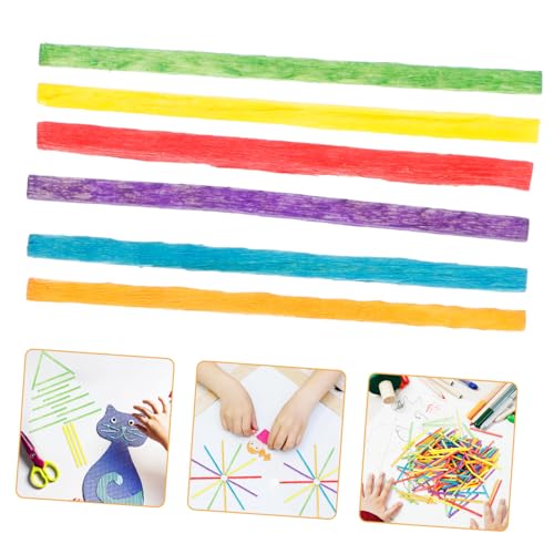 HOODANCOS 1000 Stück Teiliges Bunte Holzstäbchen Eisstiele für DIY Bastelprojekte Kinderhandwerk Umweltfreundlich Geruchlos Leichte Pinienholzstruktur für Schule und Party HOODANCOS 1000 Stück Teiliges Bunte Holzstäbchen Eisstiele für DIY Bastelprojekte Kinderhandwerk Umweltfreundlich Geruchlos Leichte Pinienholzstruktur für Schule und Party von HOODANCOS