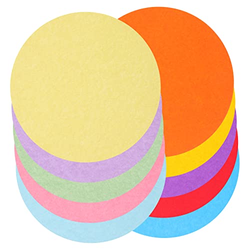 HOODANCOS 100Blätter Rundpapier für Origami und Bastelprojekte Farbiges Klapppapier für DIY Handwerk Scrapbooking und Kunstprojekte von HOODANCOS