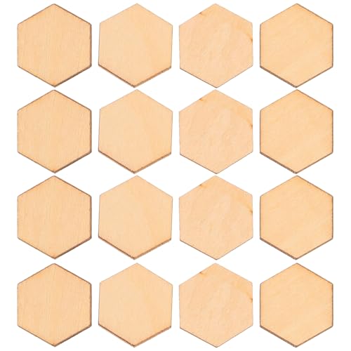 HOODANCOS 100Stück Sechseckige Holzstücke für DIY Basteln und Dekoration Unlackierte Ornamente für Hochzeiten Geburtstagsfeiern und Weihnachten HOODANCOS 100Stück Sechseckige Holzstücke für DIY Basteln und Dekoration Unlackierte Ornamente für Hochzeiten Geburtstagsfeiern und Weihnachten von HOODANCOS