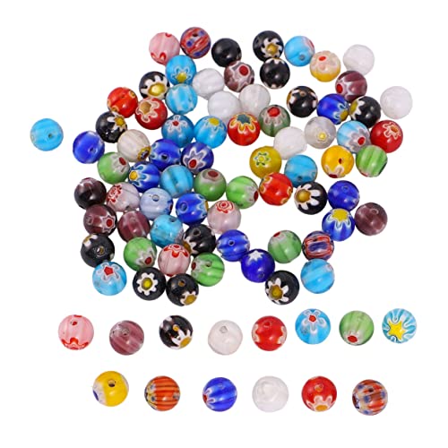 HOODANCOS 100Stücke DIY Perlen für Schmuckherstellung Glasperlen zur Herstellung von Armbändern und Halsketten Bastelzubehör für Projekte HOODANCOS 100Stücke DIY Perlen für Schmuckherstellung Glasperlen zur Herstellung von Armbändern und Halsketten Bastelzubehör für Projekte von HOODANCOS