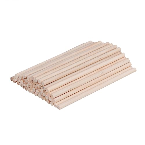 HOODANCOS 100Stücke Kiefernholz Dübelstäbe Runde Holzstäbchen für DIY Bastelprojekte Modellbau und Handwerksbedarf Langlebig und Vielseitig Einsetzbar HOODANCOS 100Stücke Kiefernholz Dübelstäbe Runde Holzstäbchen für DIY Bastelprojekte Modellbau und Handwerksbedarf Langlebig und Vielseitig Einsetzbar von HOODANCOS