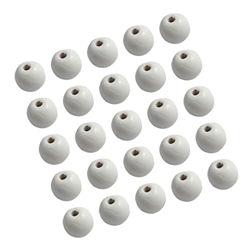 HOODANCOS 100Stücke Runde Holzperlen Umweltfreundlichem Material Weiße DIY Craft Perlen für Schmuckherstellung und Bastelarbeiten HOODANCOS 100Stücke Runde Holzperlen Umweltfreundlichem Material Weiße DIY Craft Perlen für Schmuckherstellung und Bastelarbeiten von HOODANCOS