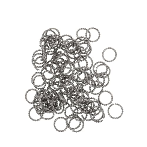 HOODANCOS 100Stücke Sprungringe Verdrehte Schmuckringe für DIY Armbänder Draht Langlebiges Zubehör für Projekte HOODANCOS 100Stücke Sprungringe Verdrehte Schmuckringe für DIY Armbänder Draht Langlebiges Zubehör für Projekte von HOODANCOS