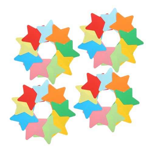 HOODANCOS 108 Stück Bunte Papiersterne Dekoration Teiliges Farbenfrohe Wanddekoration für Kinderzimmer Festlichkeiten und Schulprojekte zum Basteln und Gestalten von HOODANCOS