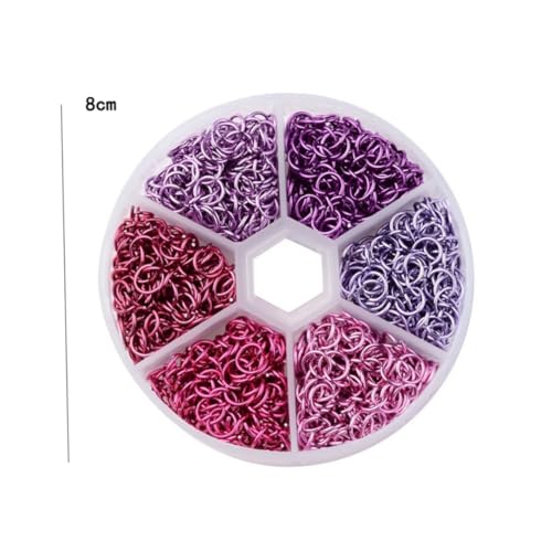HOODANCOS 1080 Stück Aluminium Offene Verbindungsringe Bunte Sprungringe für DIY Schmuckherstellung Armband Anhänger Basteln Zubehör HOODANCOS 1080 Stück Aluminium Offene Verbindungsringe Bunte Sprungringe für DIY Schmuckherstellung Armband Anhänger Basteln Zubehör von HOODANCOS