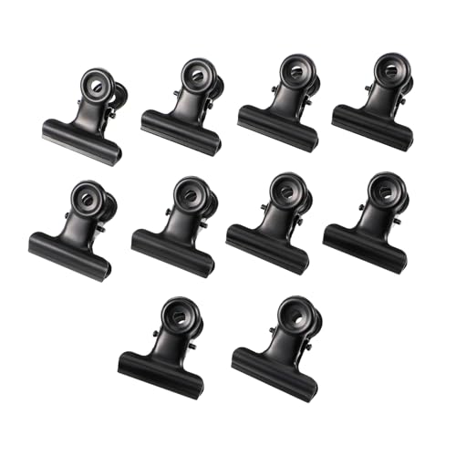 HOODANCOS 10Stücke Büroklammern aus Robuste Langlebige Clips für Dokumente und Tickets Federbelastetes Design für Einfaches Öffnen und Schließen für Büro und Zuhause von HOODANCOS